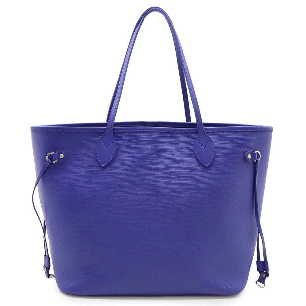LOUIS VUITTON Epi Neverfull Tote Bag Shoulder Leather Fig Purple Pouch